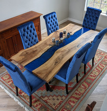 Wood Epoxy Dining Table |