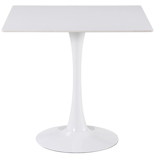 Square dining table white - dining,