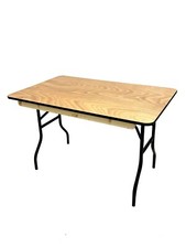 4ft Varnished Wooden Tables