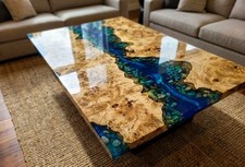 Handmade Blue Epoxy River