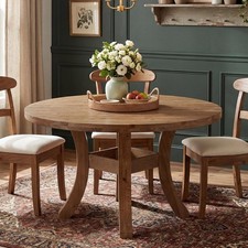 Round Solid Wood Dining Table