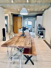 X Leg Dining Table Bench